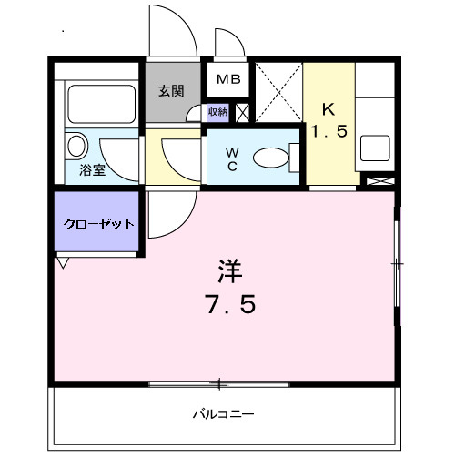 クロスローズ岸根公園の間取り|間取図