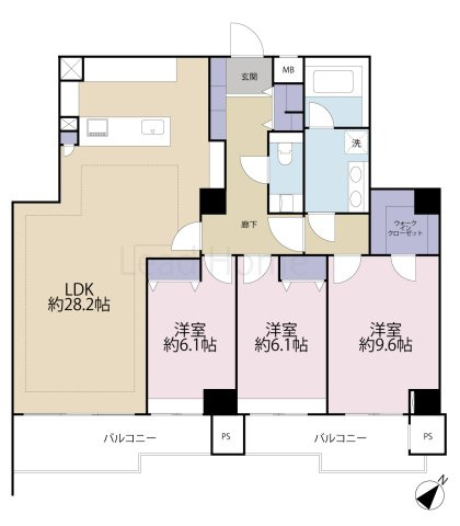 【間取り】 | 有栖川パークヒルズ