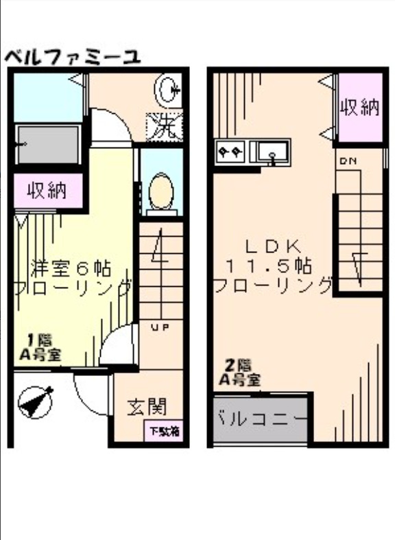 ベルファミーユの間取り