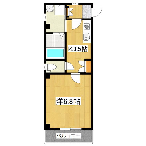グレースステージの間取り|角部屋なので、２面遮光です！