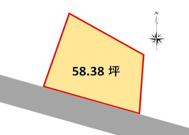 売地　高崎市北久保町の区画図