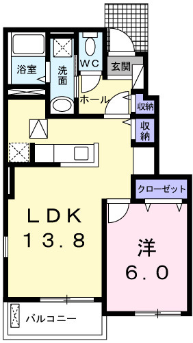 【間取り】 | オーベルジーヌ | 間取図