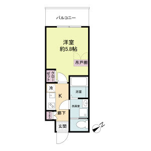 セレニテ難波ミラク参番館の間取り