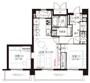 テラス雑司ヶ谷の間取り