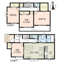 千葉市花見川区さつきが丘一丁目　新築分譲住宅B号棟