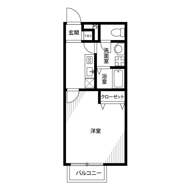 アンプルール　クラージュ　Ｗｅｓｔの間取り