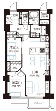 ライオンズマンション高井戸の間取り