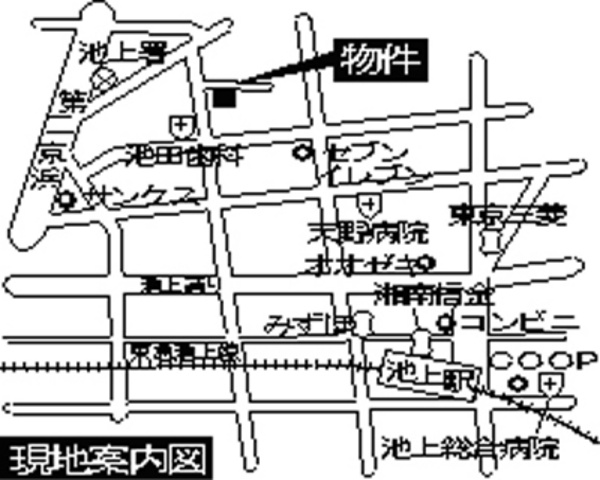 サン・コスモ・池上の地図