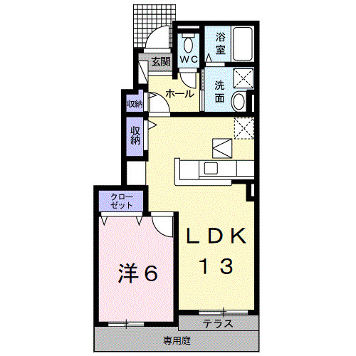 【間取り】 | アンジュールＡＲＩＤＡ　Ⅱ