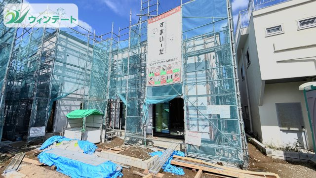土浦市中央2丁目1期　新築戸建の外観|現在建築中です！お近くの同仕様内観の物件も見れますのでお気軽にお問い合わせください！