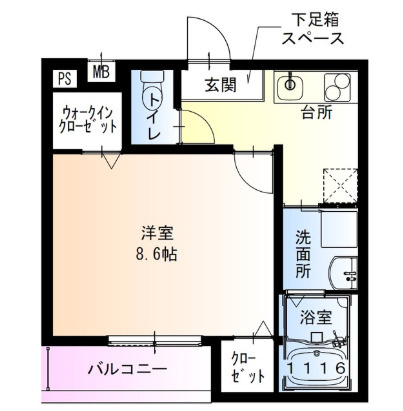 【間取り】 | フジパレス初芝駅東Ⅲ番館