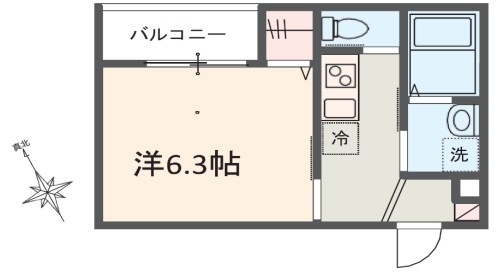 MELDIA行徳Ⅲの間取り