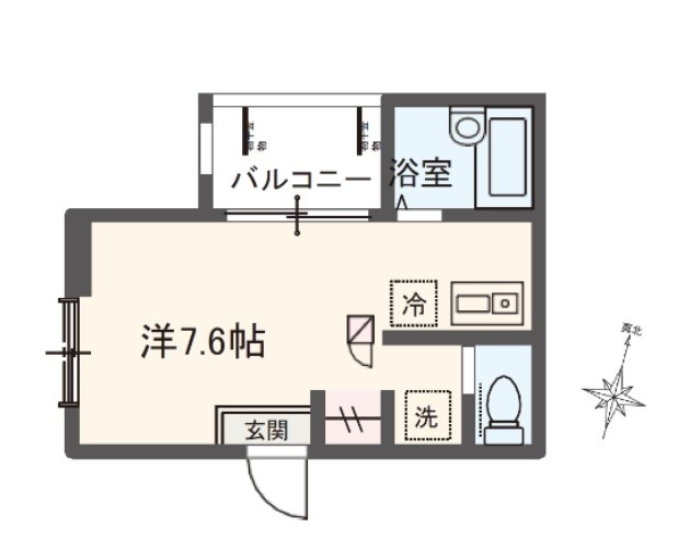 MELDIA四ツ木Ⅳの間取り