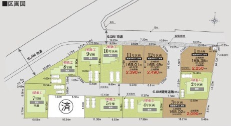 船橋市二和西5丁目24-1期の区画図
