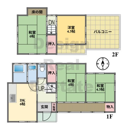 【間取り】 | 寄居町富田　中古住宅  