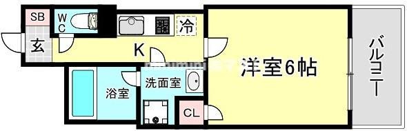 Luce　Kujyonishiの間取り