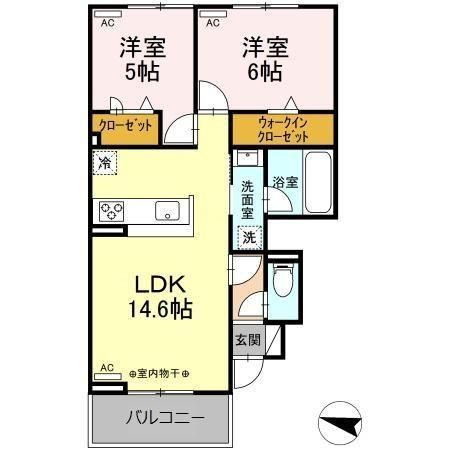 カーサ・ソレイユの間取り