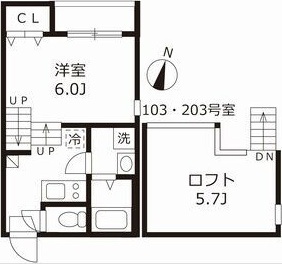 ハーモニーテラス伝馬町の間取り