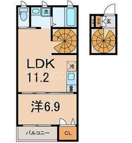 ペルソナ平和台の間取り|間取りです。