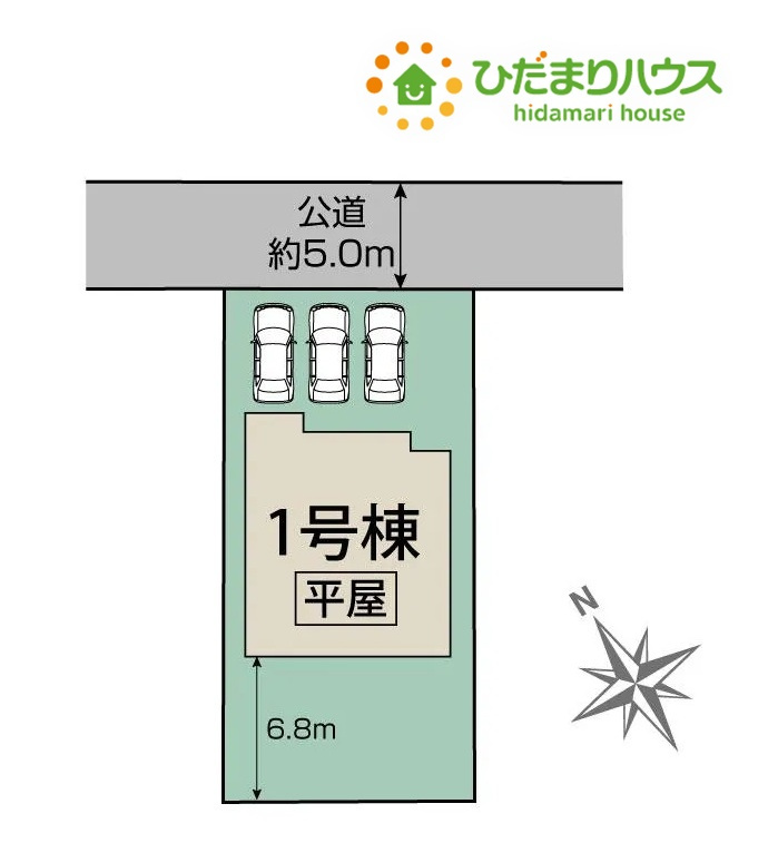 深谷市上野台　新築一戸建て　ブルーミングガーデン　01の区画図