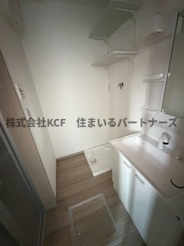 FLOW野中町の洗面所|広い洗面スペース
