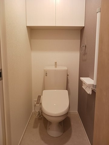 レジデンス寺地のトイレ|落ち着いた色調のトイレです