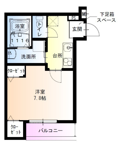 【間取り】 | フジパレス初芝駅東Ⅲ番館