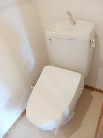 メゾンフォレスタＡ棟のトイレ|落ち着いた色調のトイレです