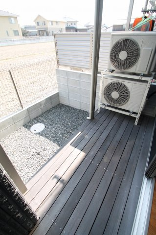 ラ・イース松新町の庭|お庭も活用できます