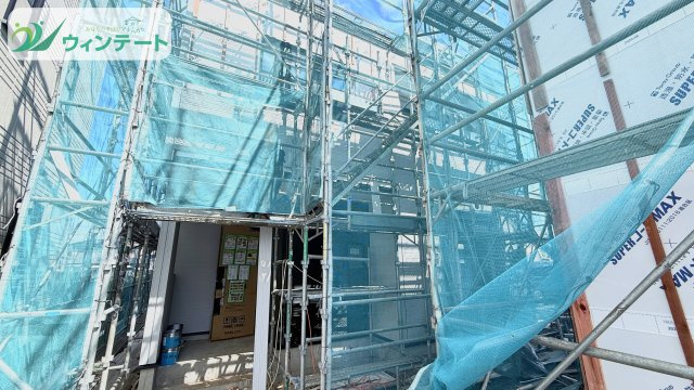 土浦市中央2丁目1期　新築戸建の外観|現在建築中です！お近くの同仕様内観の物件も見れますのでお気軽にお問い合わせください！