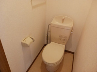 落ち着いた色調のトイレです