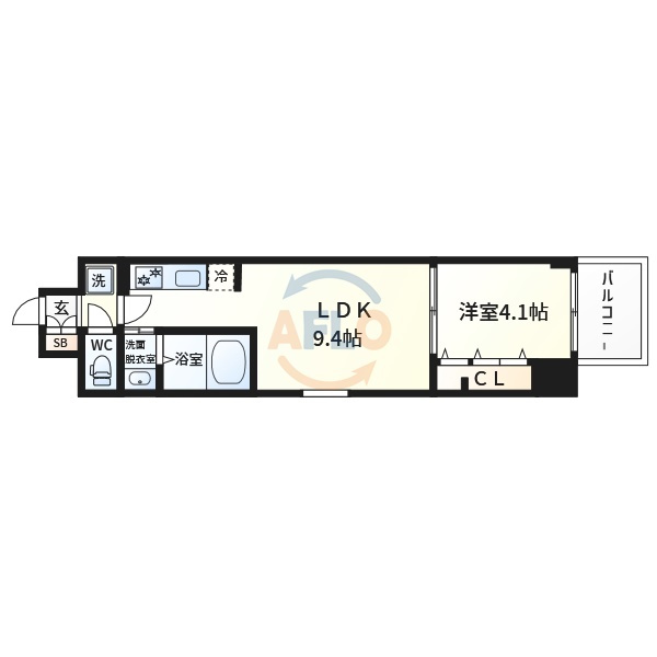 ファステート難波デラックスの間取り|ファステート難波デラックス　間取り