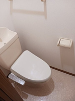 ゆったりとした空間のトイレです