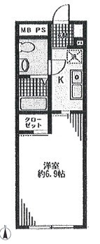 練馬区貫井３丁目の賃貸マンションの間取り