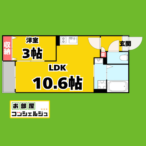 Jack inaei Ⅱの間取り