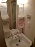 忙しい朝には欠かせない洗面所です