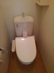 コンパクトで使いやすいトイレです