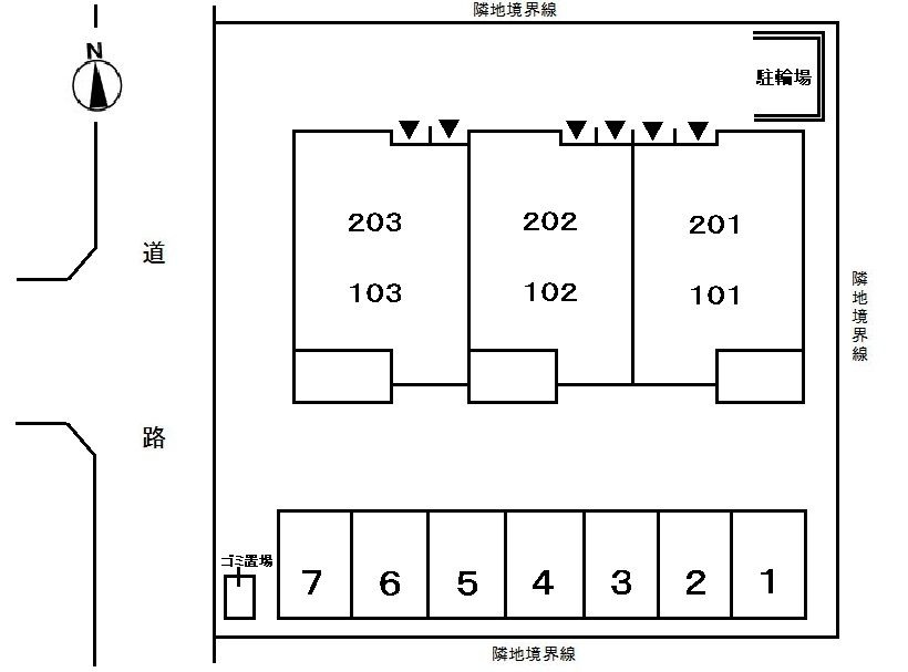 ポートリーフの区画図
