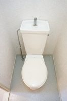 落ち着いた色調のトイレです