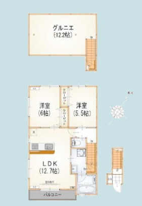 アルマコート万願寺の間取り