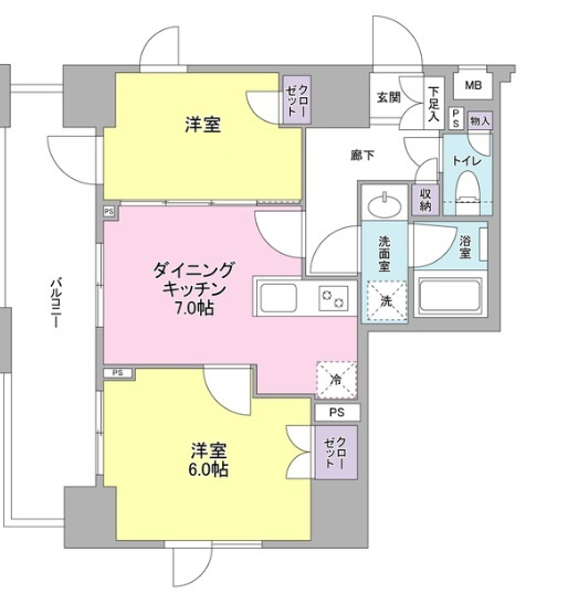 Ｒｏｓｅｔｔａの間取り|間取りです。