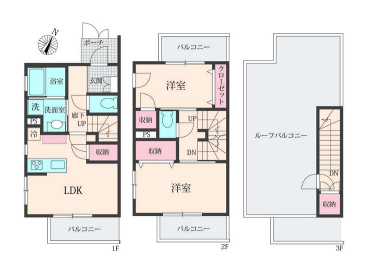 川崎市麻生区栗木台５丁目の賃貸マンションの間取り