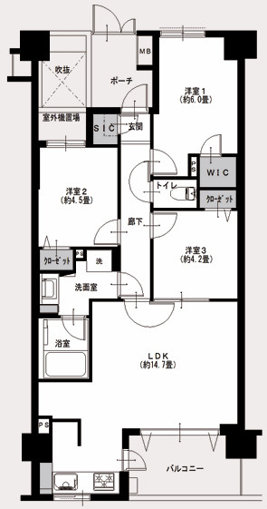 グランベル練馬北町Ⅱの間取り