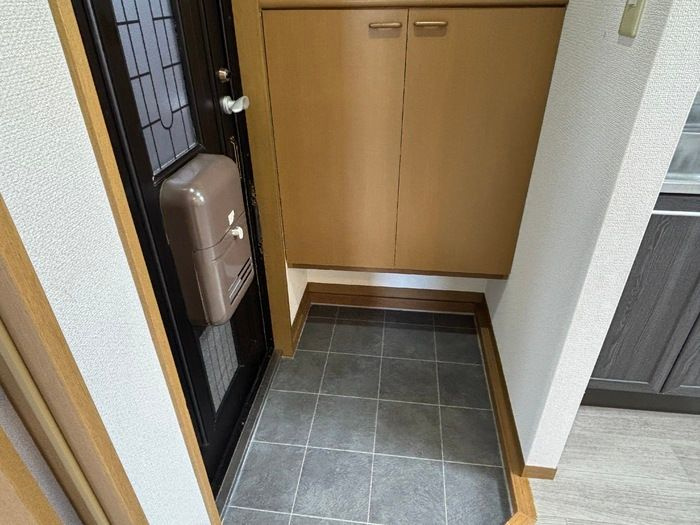 コーポＫの玄関