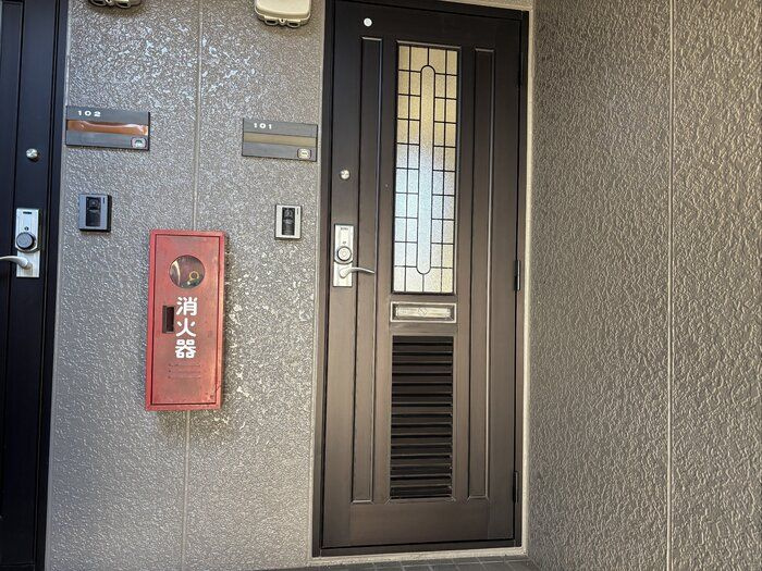 コーポＫの玄関