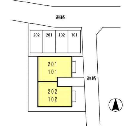 コーポＫの区画図