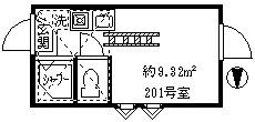 中野区鷺宮４丁目のアパートの間取り