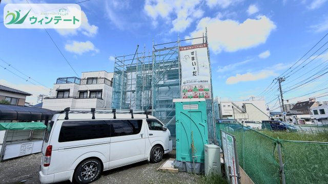 土浦市中央2丁目1期　新築戸建の外観|現在建築中です！お近くの同仕様内観の物件も見れますのでお気軽にお問い合わせください！