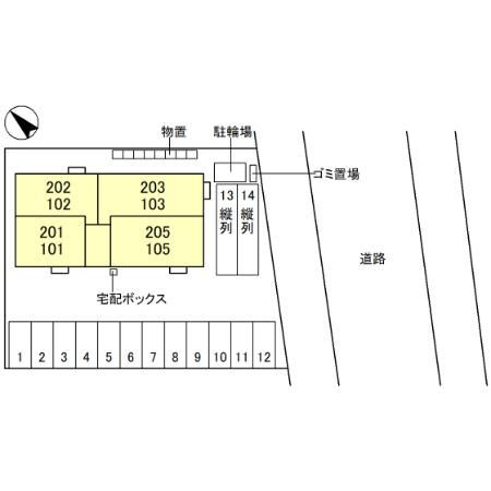 D-Regalo河合寄安の区画図