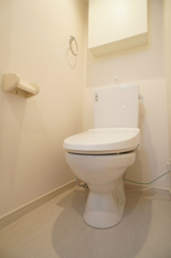 清潔感のあるトイレです